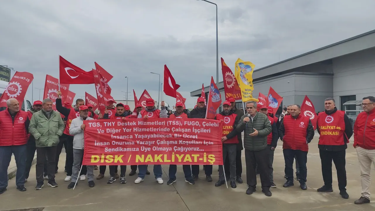 Nakliyat-İş, İGA İstanbul Havalimanı’nda yer hizmetleri işçilerini örgütlenmeye çağırdı