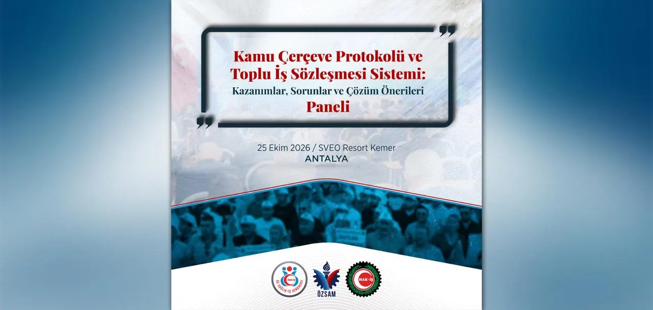 Öz Sağlık-İş, Kamu Çerçeve Protokolü üzerine panel düzenleyecek