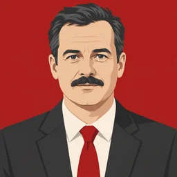 Ömer K. portresi (yapay zekâ çizimi)